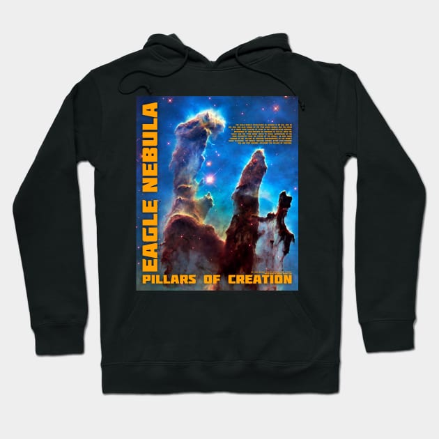 Eagle Nebula Poster Hoodie by headrubble